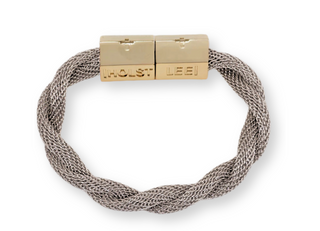 Twisted Mesh Bracelet Silver