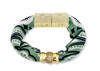 Warm Weather Bandana Bracelet in Mint