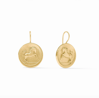 Saratoga Horse Earring in Gold