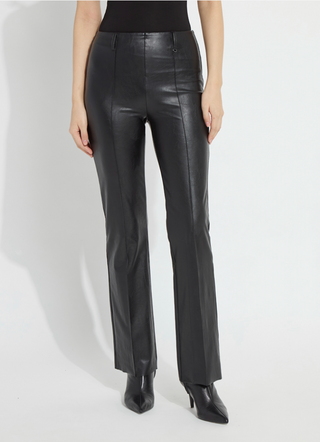 Ellie Textured Vegan Leather in Kohl Black