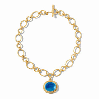 Cabochon Statement Necklace - Iri. London Blue