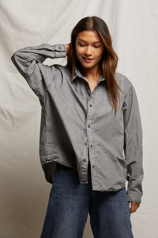 James Cotton Poplin Button Down - Vintage Black