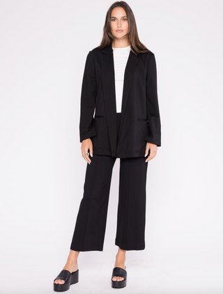 Ponte Knit Straight Leg Pant - Cropped