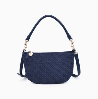 Jordan Faux Suede Crossbody in Midnight