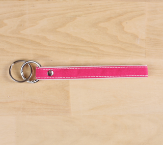 Key Fob Wristlet Purse Charm - Pink
