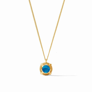 Cabochon Solitaire Necklace - Iri. London Blue