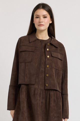 Paulina Jacket in Dark Brown