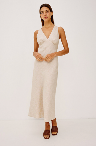 Avianna Dress in Heathered Flax
