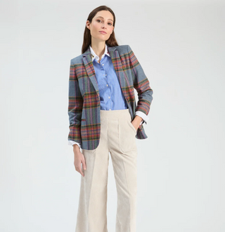 Blazer in Mult Plaid