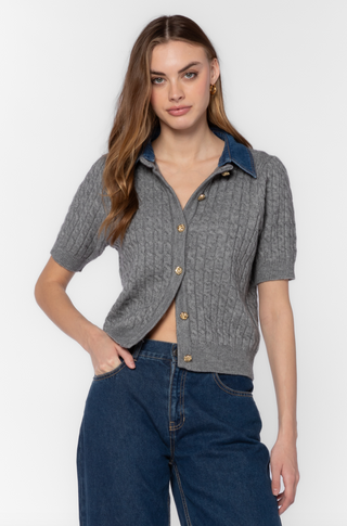 Rosie Top in Heather Grey