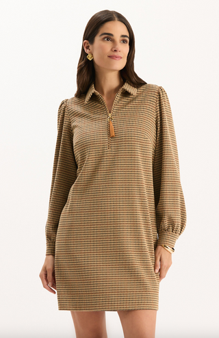 Melanie Dress - Houndstooth