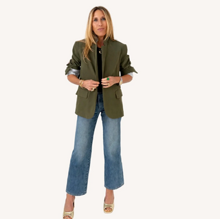 Workday Love Blazer in Army Green