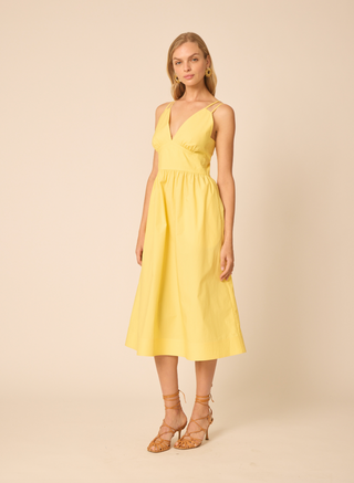 Floria Dress in Lemon