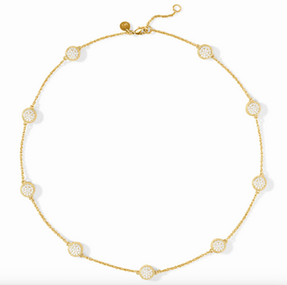 Windsor Delicate Station Necklace - Pave Cubic Zirconia
