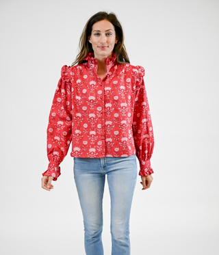 Shelbi Blouse - Merlot
