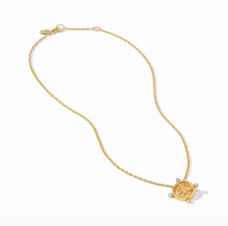 Bea Cameo Solitaire  Necklace in Cubic Zirconia