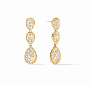 Luna Teardrop Tier Earrings - Zirconia
