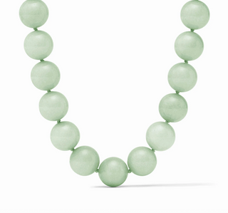Portofino Beaded Necklace in Aqua Jade
