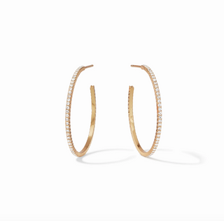 Windsor Hoop in Cubic Zirconia Medium