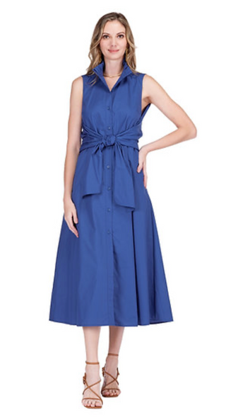 Back Wrap Maxi Dress - Navy