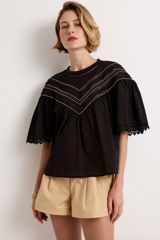 Tatiana Top in Caviar
