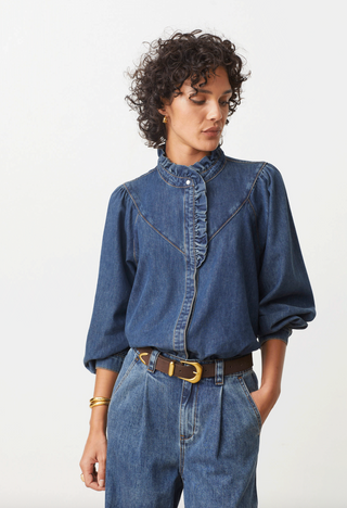 Lively Blouse - Bleu Jeans