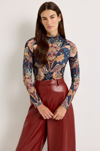 Eloise Top in Saddle