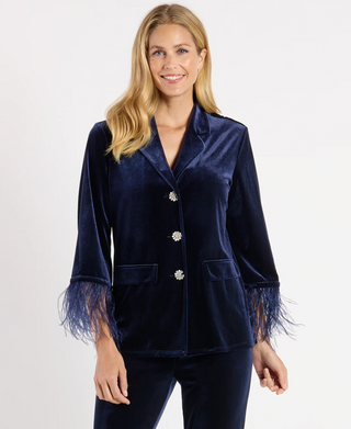 Essie Stretch Velvet - Navy/Feathers