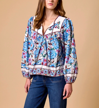 Laura Blouse in Fluora Print
