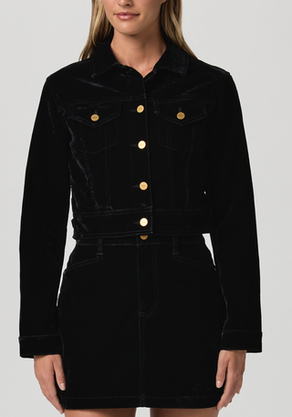 Chantal Jacket - Onyx Rich Velvet
