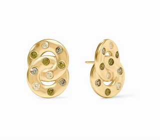 Rainbow Infinity Earring - Shades of Jade