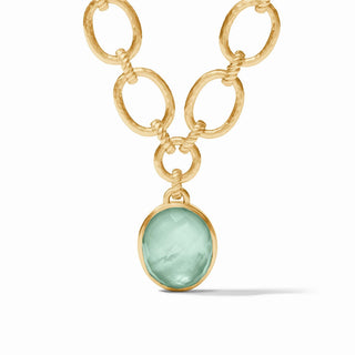 Nassau Statement Necklace - Iridescent Aquamarine