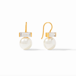 Charlotte Earring in CZ Pearl