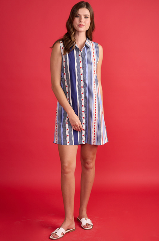 Jules Dress in Liberty Stripe