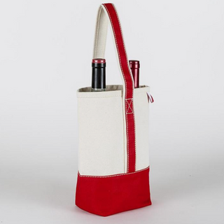 Double Bottle Wine Bag - Red