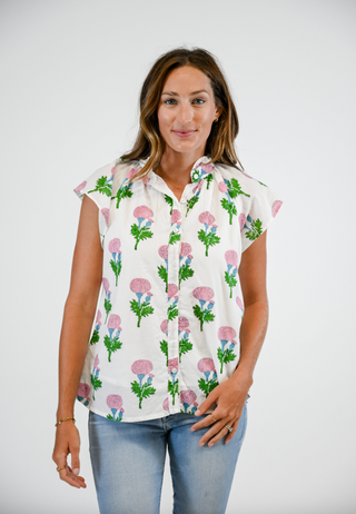 Bays Blouse in Passion Flower