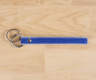 Key Fob Wristlet Purse Charm - Cobalt