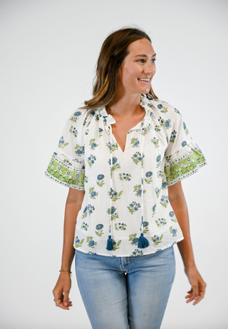 Bristol Blouse in Vineyard Garden
