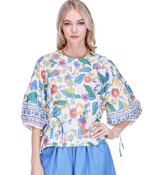 Festive Florals Blouse