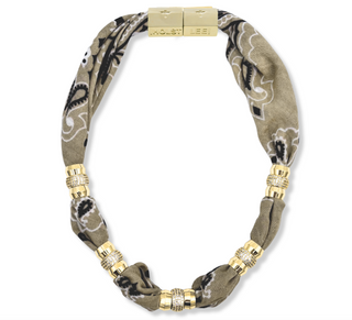 WW Bandana Necklace Taupe