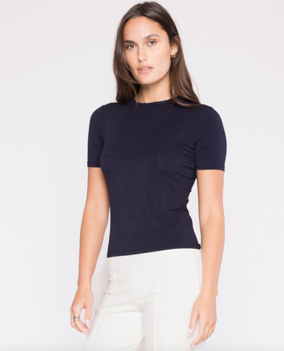 Fitted T-Shirt in Navy