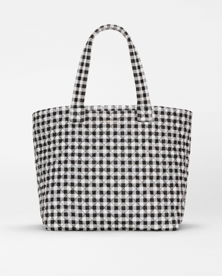 Large Metro Tote Deluxe in Black/White