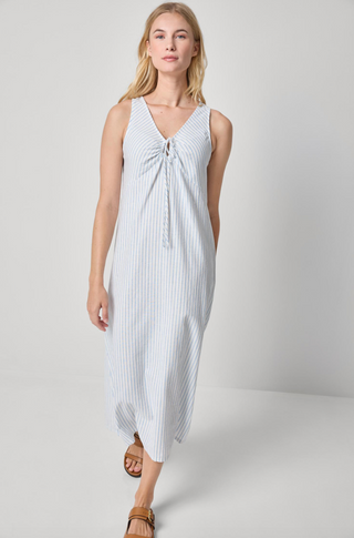 Striped Keyhole Mini Dress in Capri Stripe