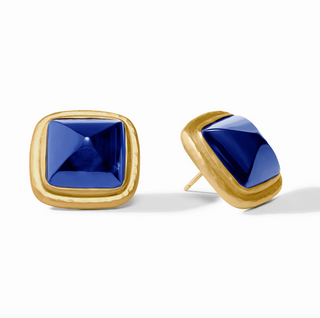Sahara Stone Stud in Iridescent Sapphire Blue