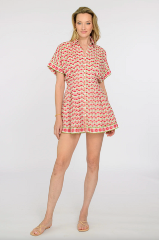 Haynes Mini Dress - Fan Flower