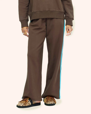Super Soft Fleece Weekend Palazzo in Cocoa