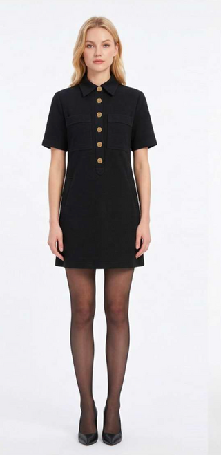 Alix Dress in Poly Wool