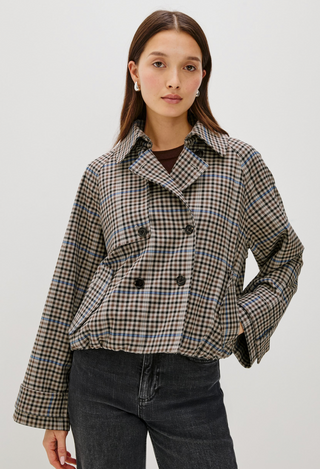 Jett Coat - Mocha Check