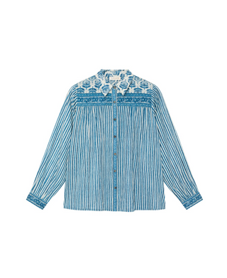 Maria Shirt in Mediterranean Stripes