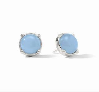 Honey Stud - Silver Chal. Blue